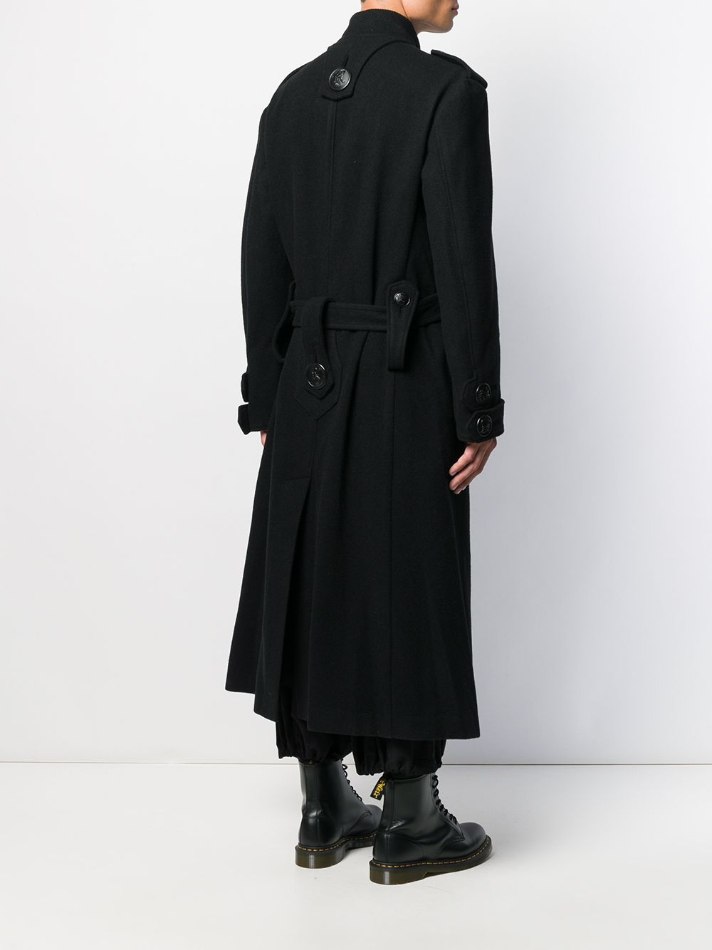 фото Yohji yamamoto пальто в стиле милитари