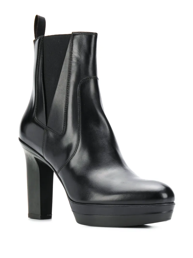 SANTONI HIGH HEEL PLATFORM BOOTS