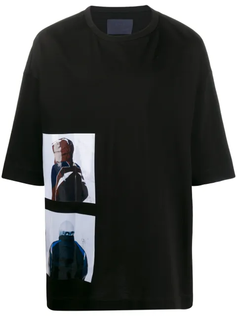 Click to view more detailed imagery on our partner's website Juun.j T-shirt Mit Print In Black