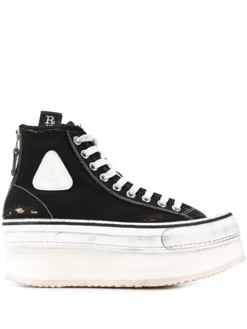 R13 Platforms LOGO PLATFORM SNEAKERS