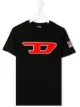 Image 1 of Diesel Kids logo embroidered T-shirt