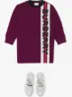 الصورة 2 من Burberry Kids فستان كنزة بطبعة شعار