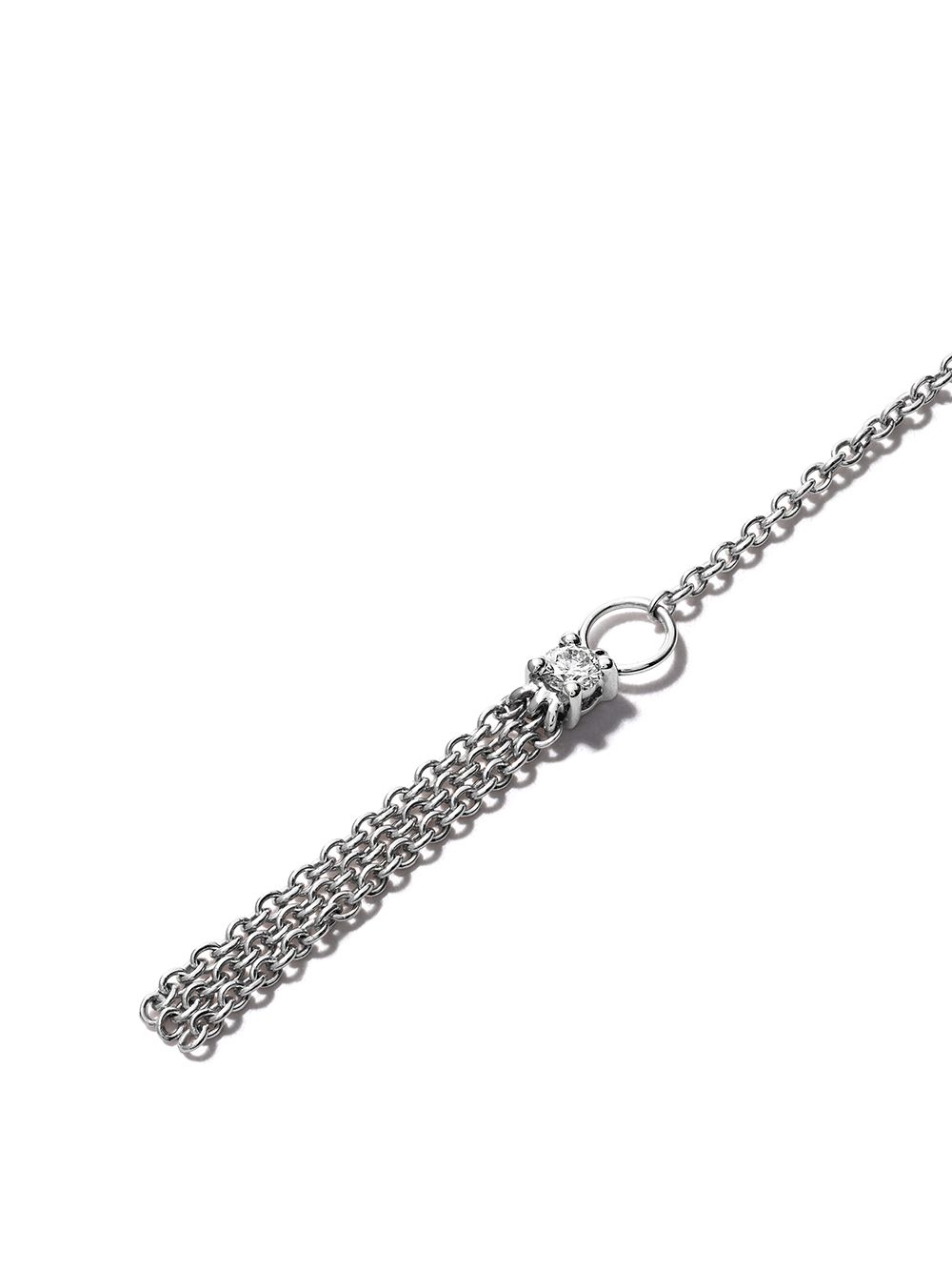 Shop Alinka 18kt White Gold Mala Diamond Multiwear Necklace In Silver