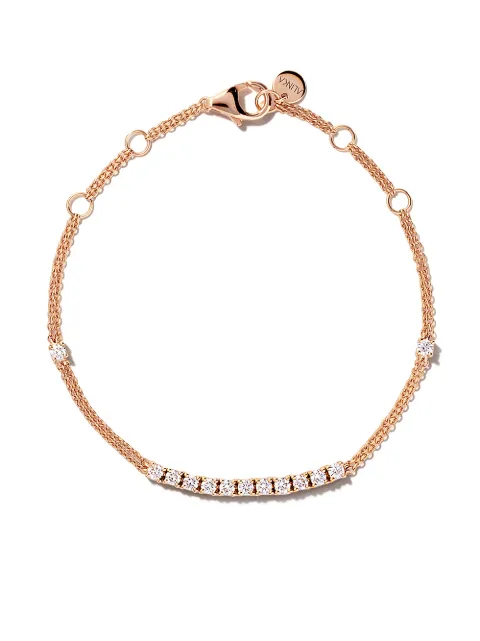 ALINKA pulsera Riviera en oro rosa de 18kt con diamantes