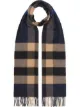 Image 1 of Burberry Check Cashmere Scarf