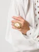 Image 2 of Krizia Pre-Owned 1980s embossed scales ring