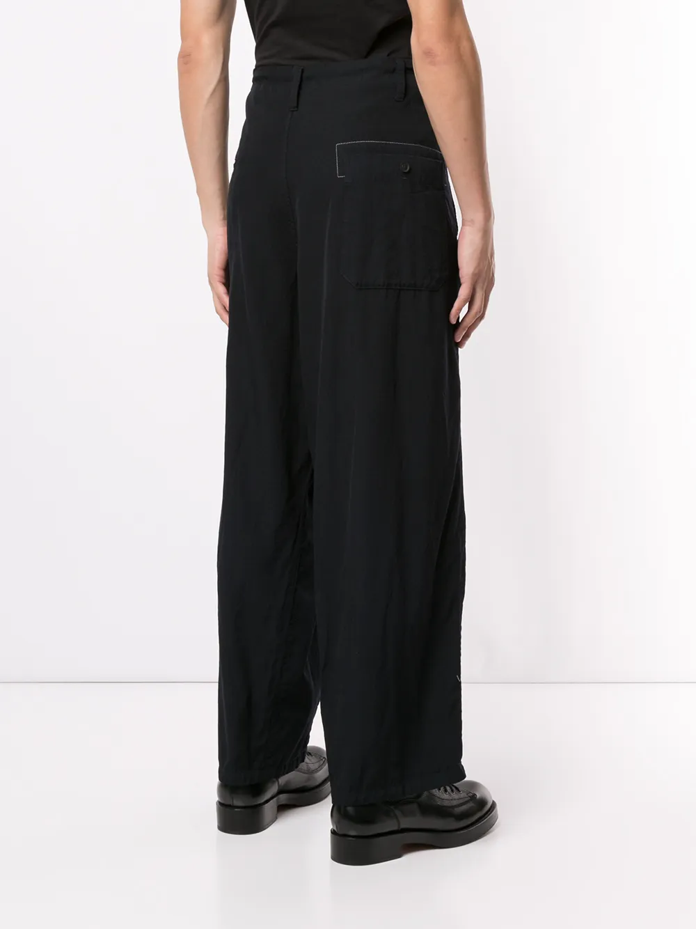 фото Yohji yamamoto брюки широкого кроя