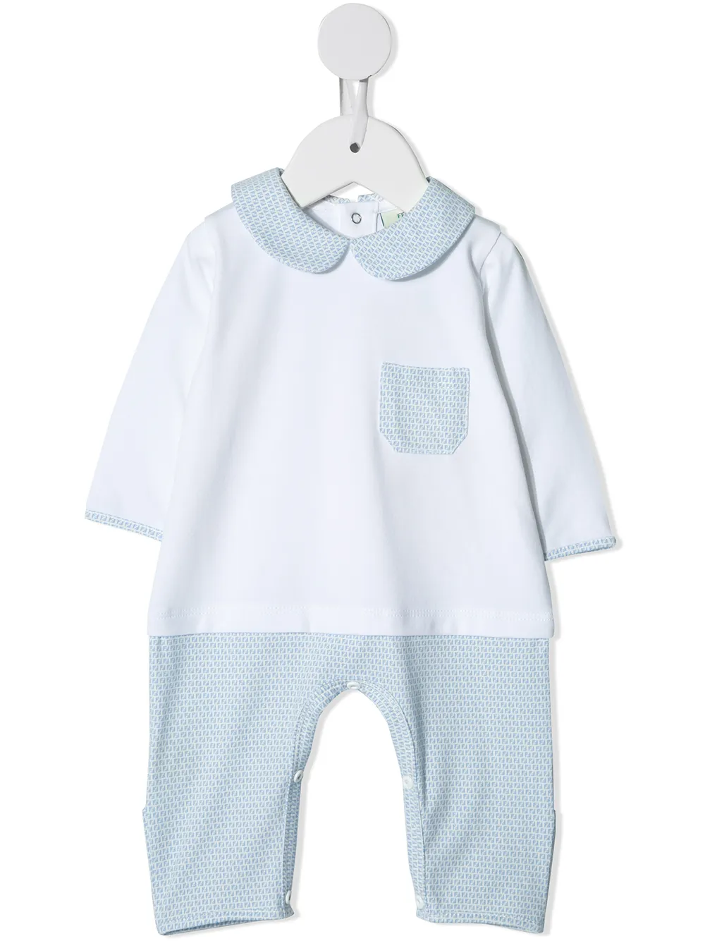 Fendi Kids комбинезон для новорожденного с логотипом Fendi Kids комбинезон для новорожденного с логотипом
