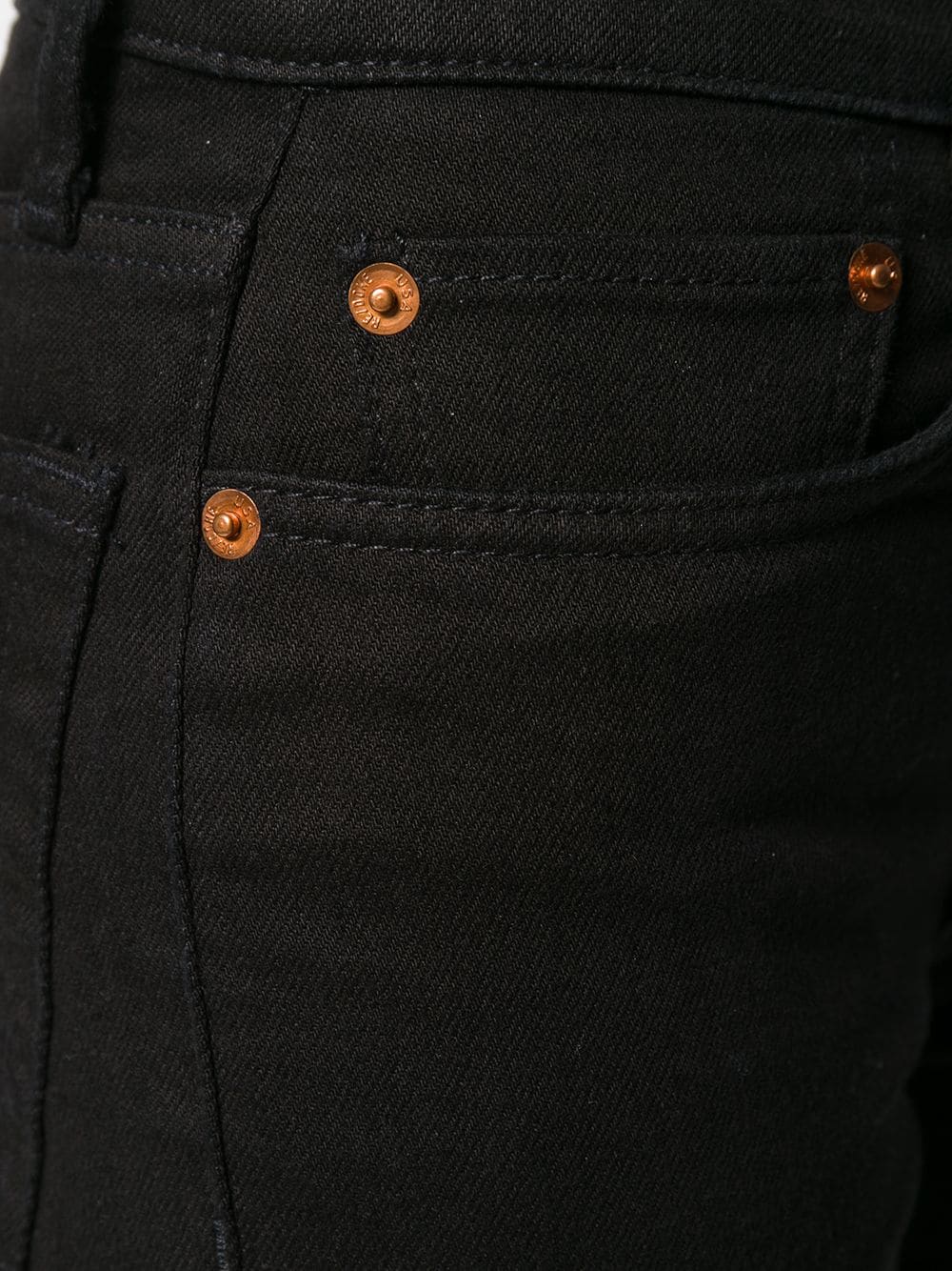 фото Re/done укороченные джинсы с бахромой