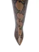 Paris Texas embossed snakeskin-print boots