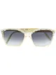 الصورة 1 من Yves Saint Laurent Pre-Owned نظارة شمسية بإطار مربع 1970