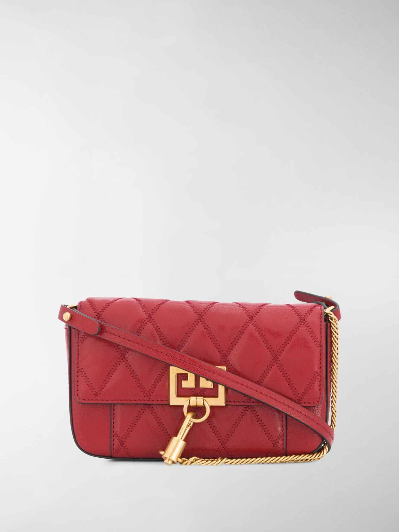 Givenchy GV3 quilted crossbody bag red | MODES