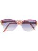 الصورة 1 من Yves Saint Laurent Pre-Owned نظارة شمسية بإطار مستدير 1970