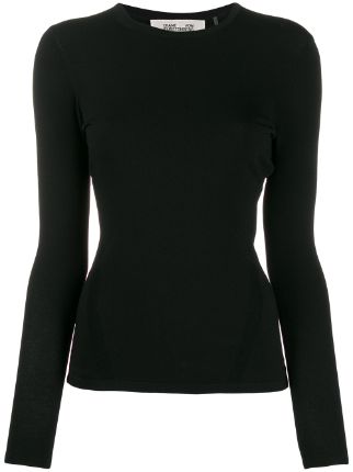 DVF Diane Von Furstenberg slim-fit long-sleeve T-shirt - Farfetch
