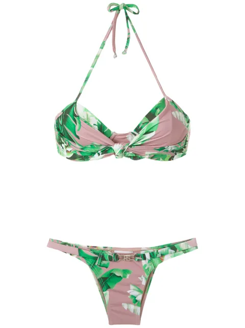 Amir Slama bikini con estampado floral