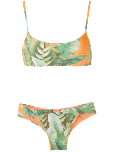 Amir Slama bikini triangular estampado
