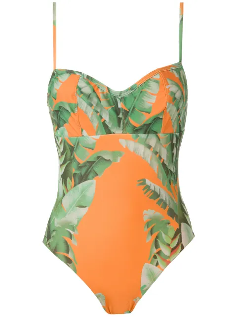 Amir Slama traje de baño con estampado floral