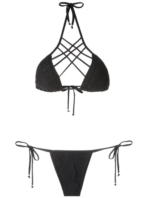 Amir Slama strappy triangle bikini set