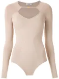 Amir Slama long sleeved bodysuit - Neutrals