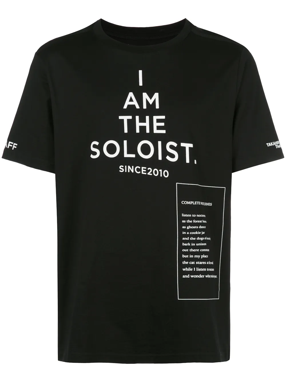 Takahiromiyashita The Soloist logo print T-shirt · 46