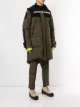Sacai معطف بغطاء رأس وغلق بمسمار عريض
