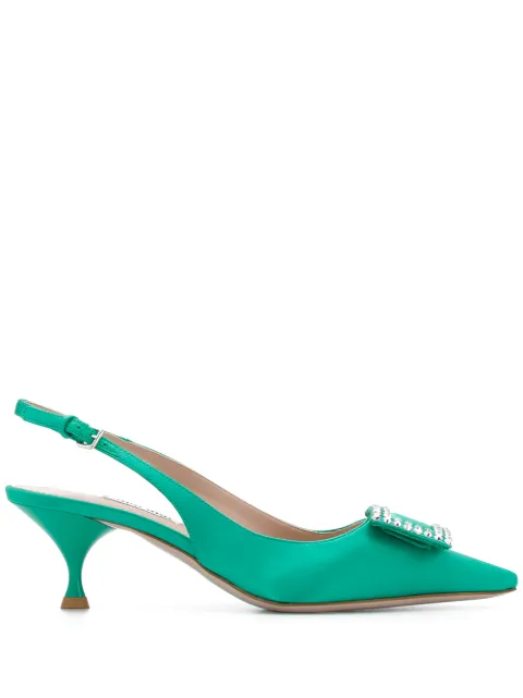 miu miu sequin slingback pumps