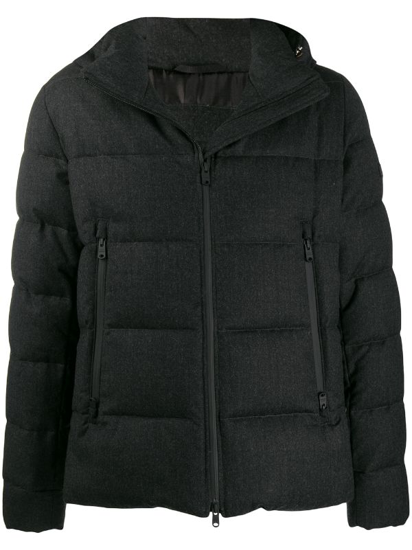 hooded padded jacket mens