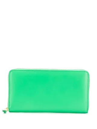 Comme Des Garçons Wallet zip-around Leather Wallet | Green