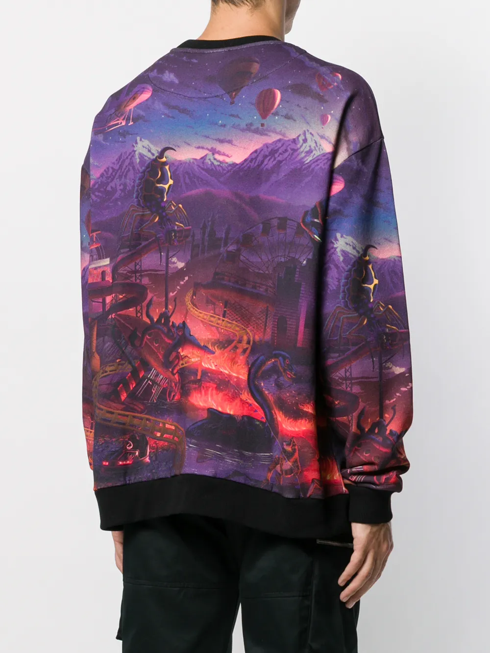 COUNTY OF MILAN Sweater met print Paars