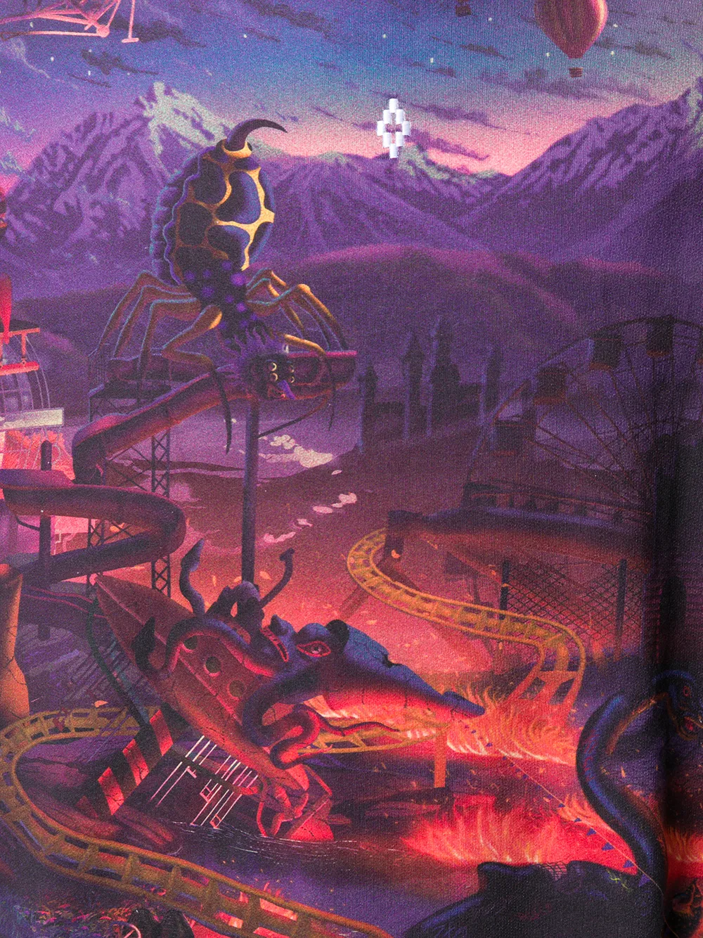 COUNTY OF MILAN Sweater met print Paars