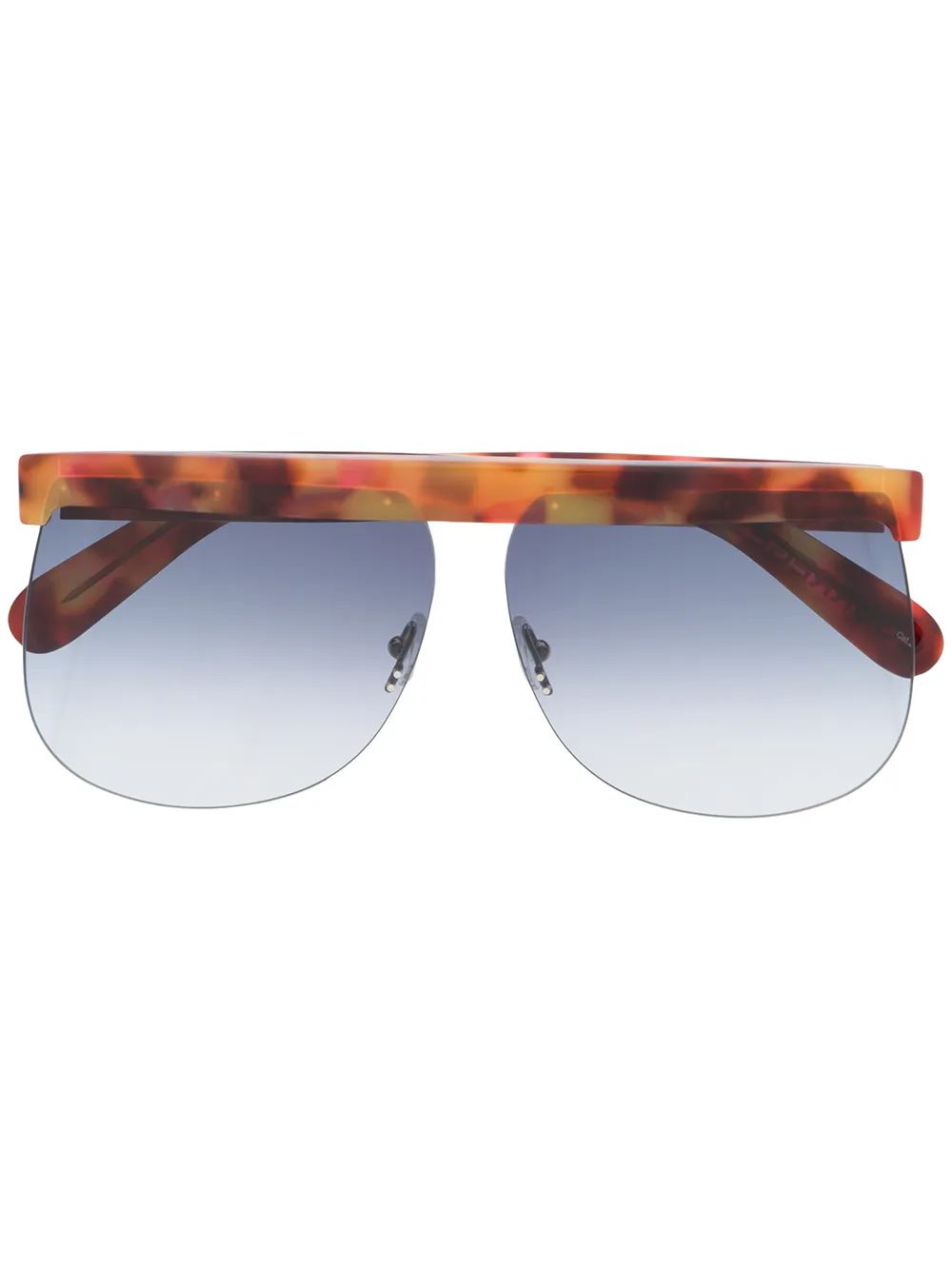 Click to view more detailed imagery on our partner's website Courrèges Eyewear Geometric-frame Sunglasses In Black