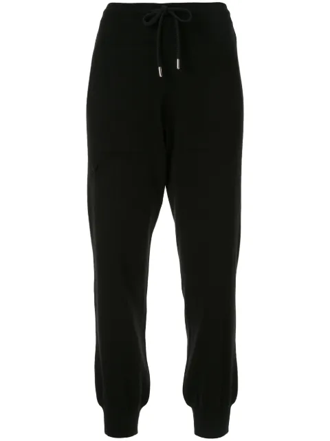 Barrie drawstring cashmere track pants