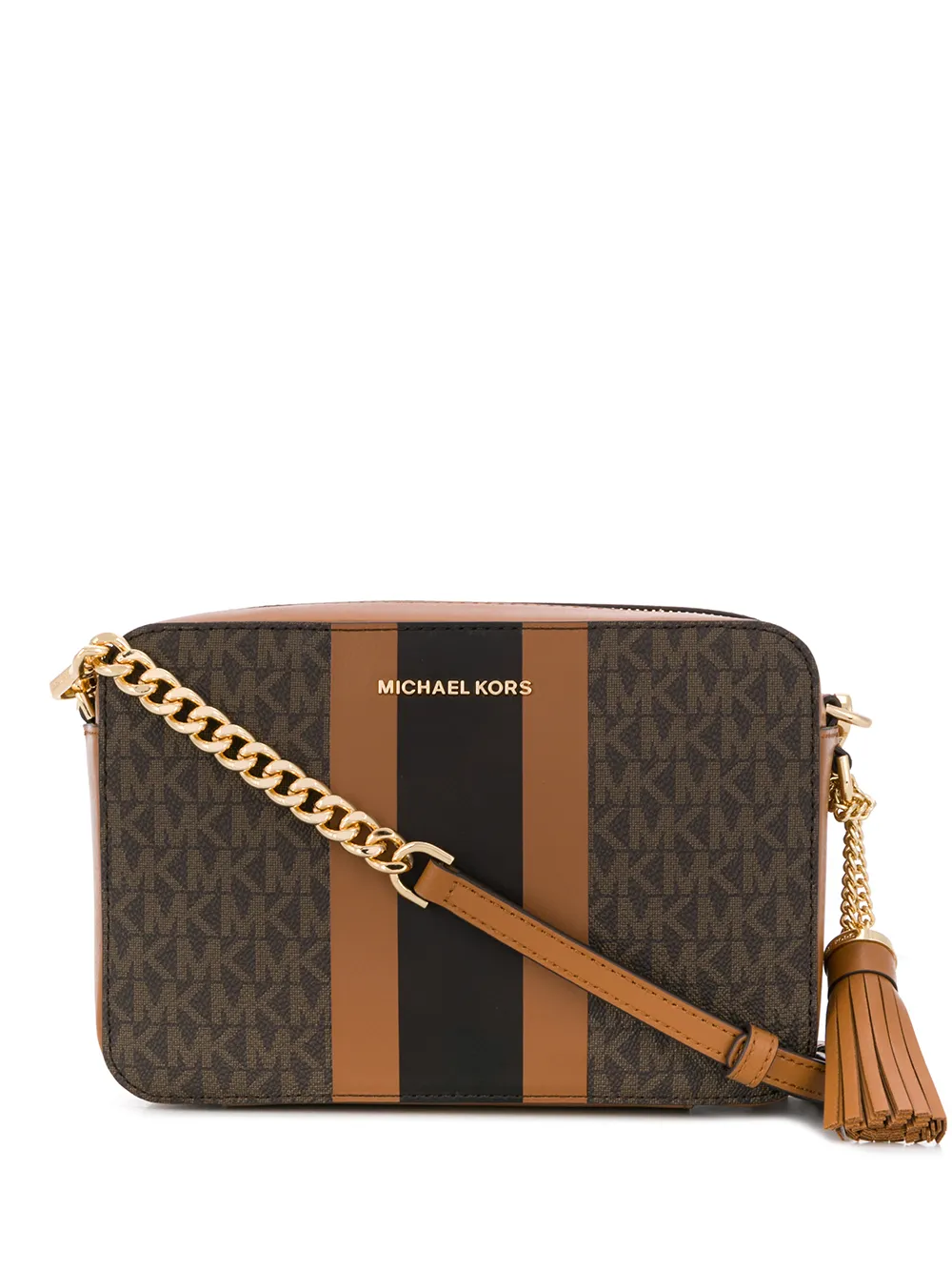 

Michael Michael Kors bolsa de hombro con monograma - Marrón