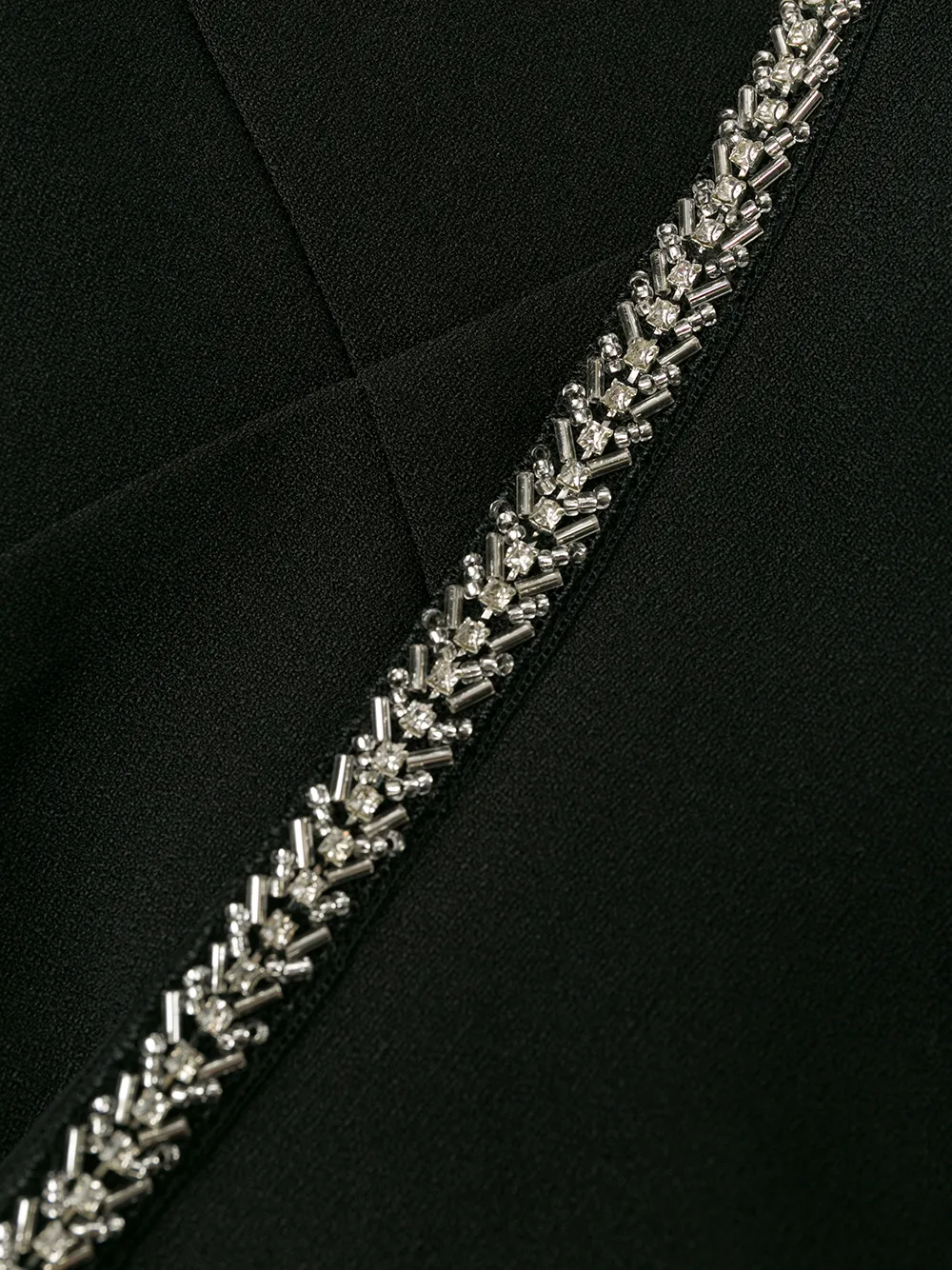 one shoulder crepe jumpsuit