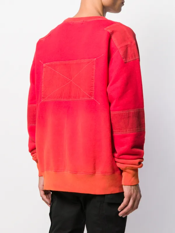 AMBUSH Stitched Logo Sweatshirt | Orange | FARFETCH CA
