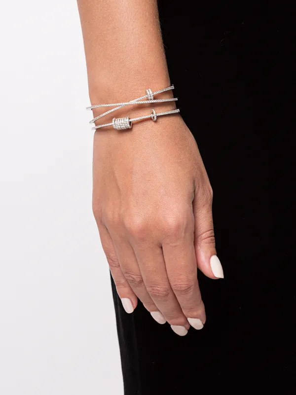 APM Monaco Piercing Sliding Rings Triple Cuff Farfetch