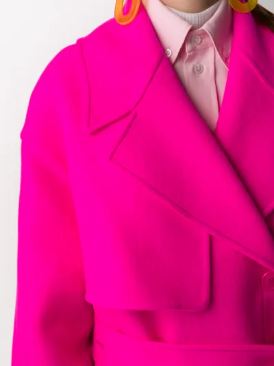 Jacquemus Sabe belted trench coat pink 