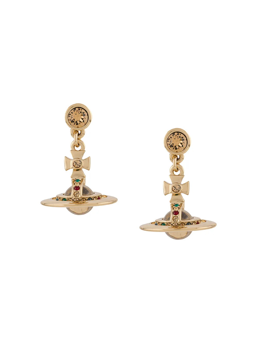 Vivienne Westwood Ohrringe mit Reichsapfel - Gold