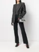 الصورة 2 من MM6 Maison Margiela بنطال مفصل ومخطط واسع السيقان