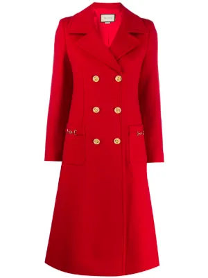 double-breasted horsebit coat by Gucci, available on farfetch.com for $3381 Melania Trump Outerwear SIMILAR PRODUCT