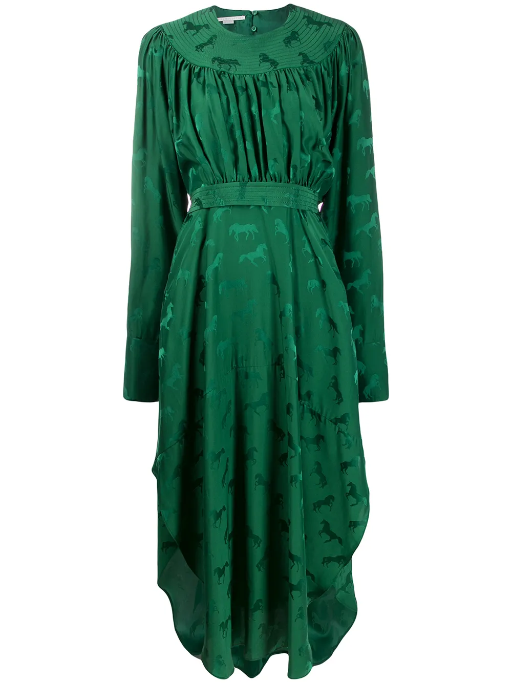 Stella McCartney Jacquard-Midikleid - Grün