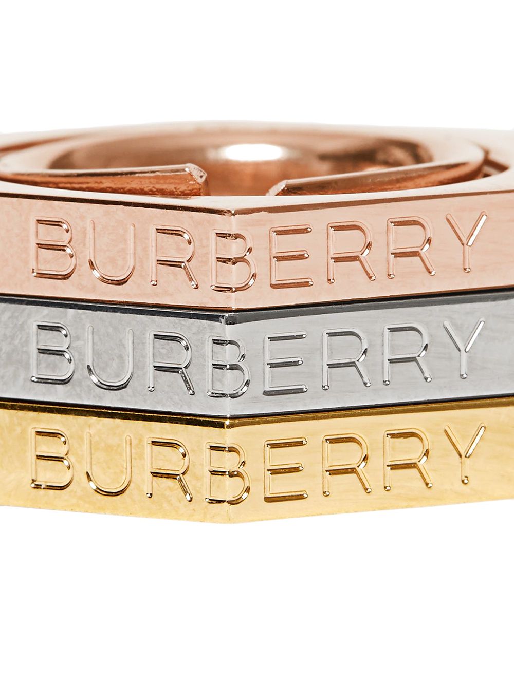 фото Burberry комплект из трех колец