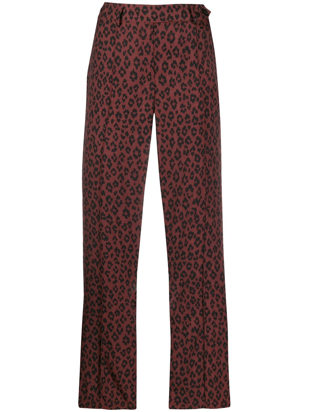 фото A.p.c. укороченные брюки с леопардовым принтом