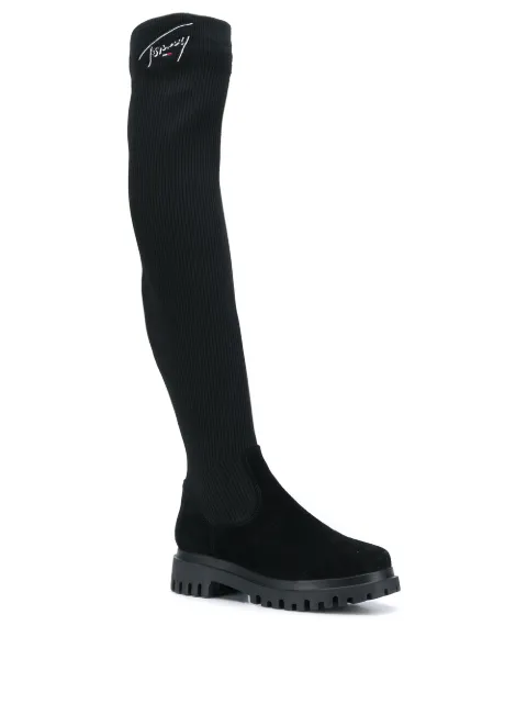 TOMMY JEANS over the knee sock boots