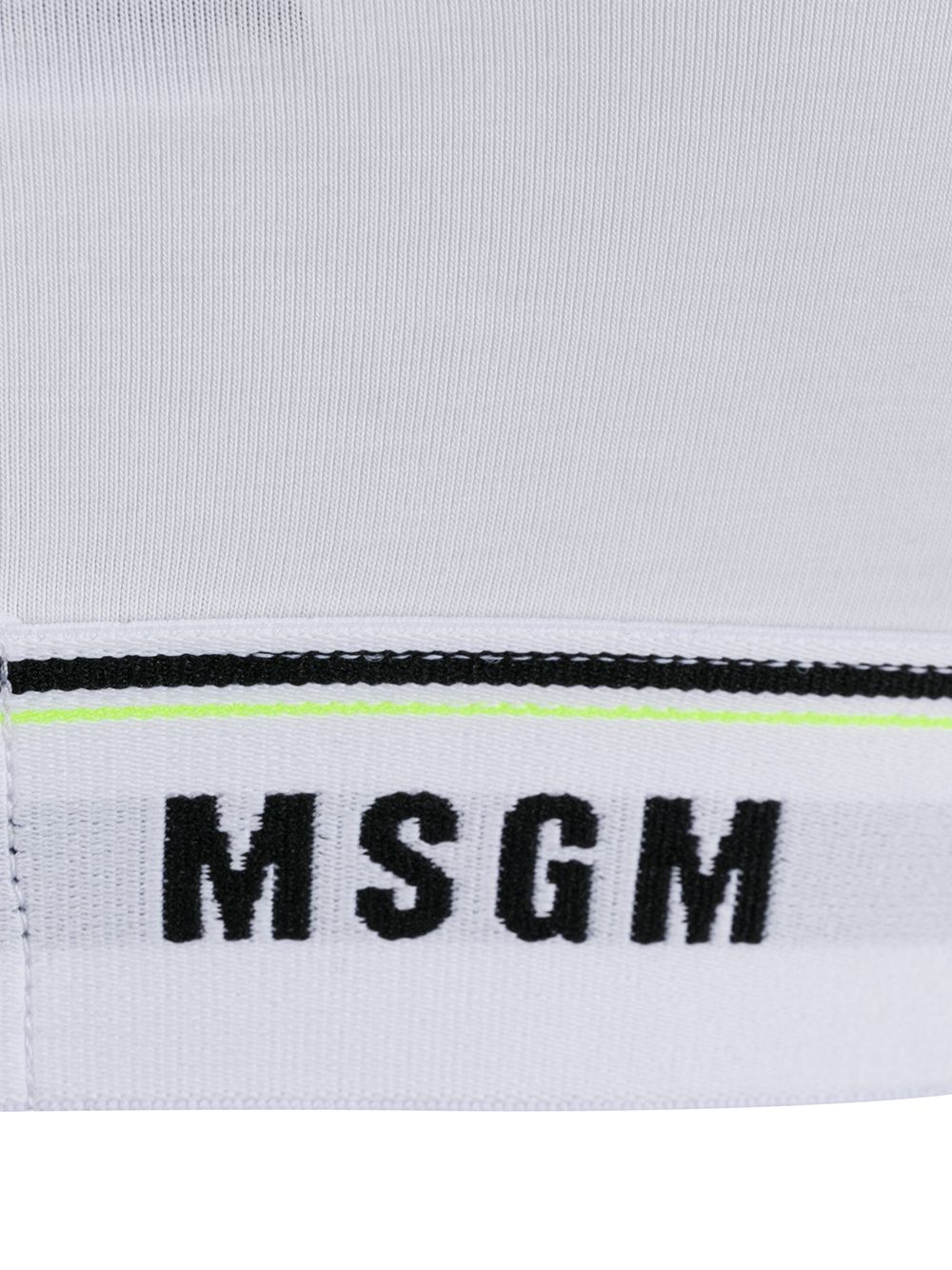 фото Msgm эластичный бюстгальтер с логотипом