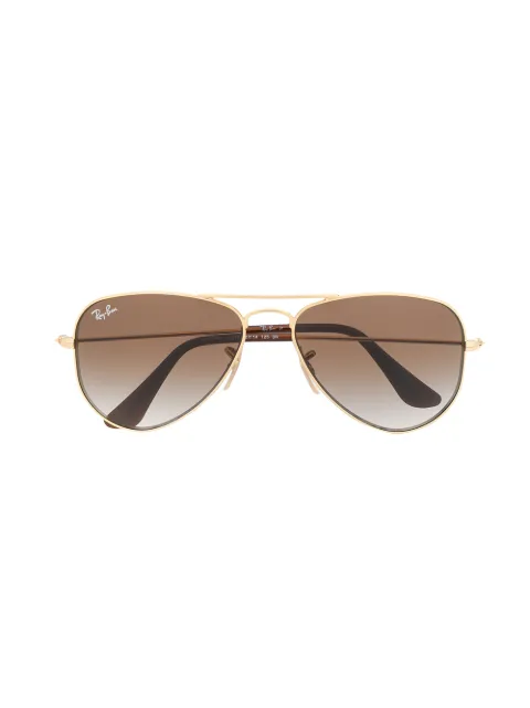 Shop gold RAY-BAN JUNIOR aviator sunglasses with Afterpay - Farfetch  Australia