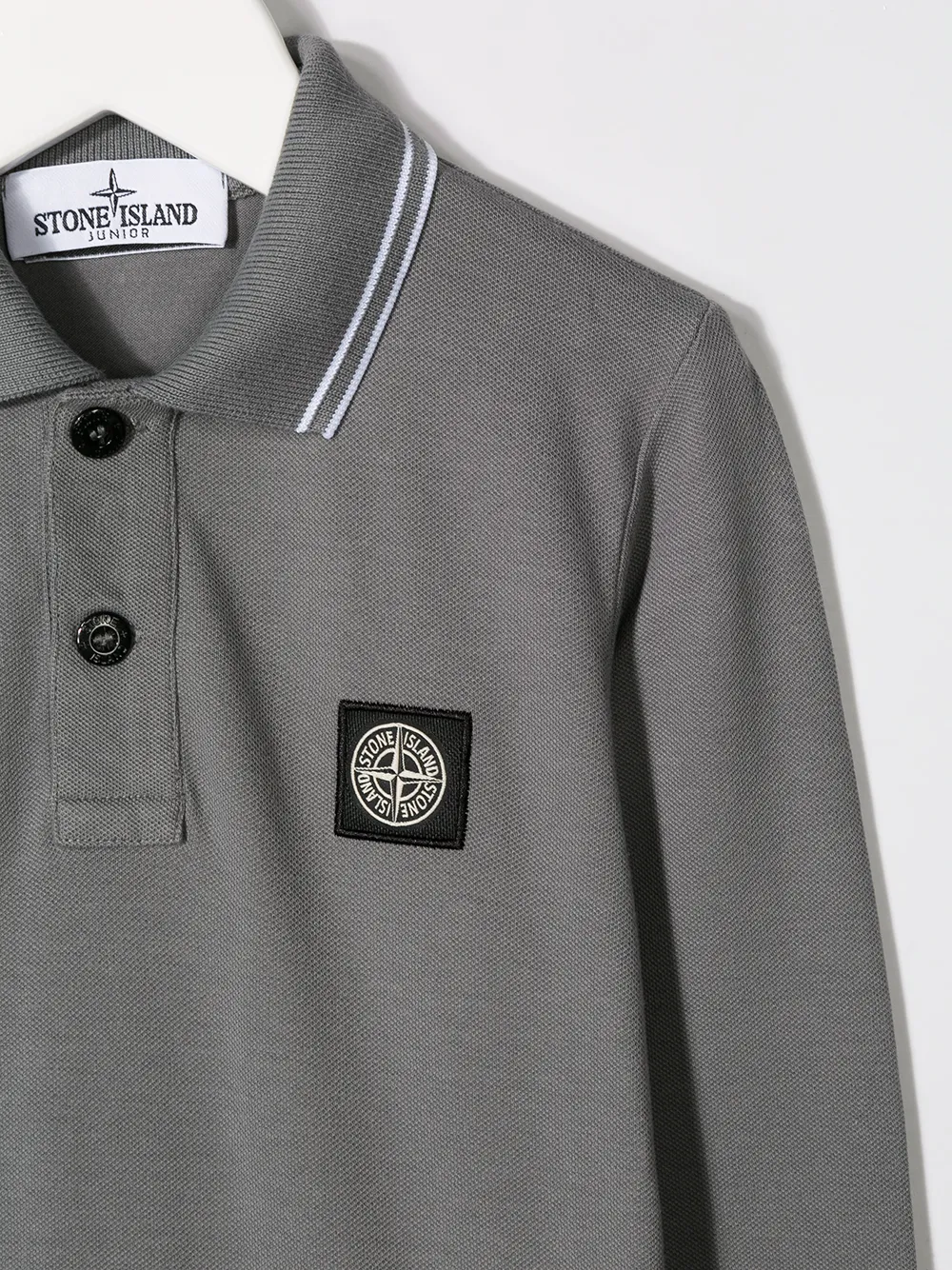 фото Stone island junior рубашка-поло с длинными рукавами