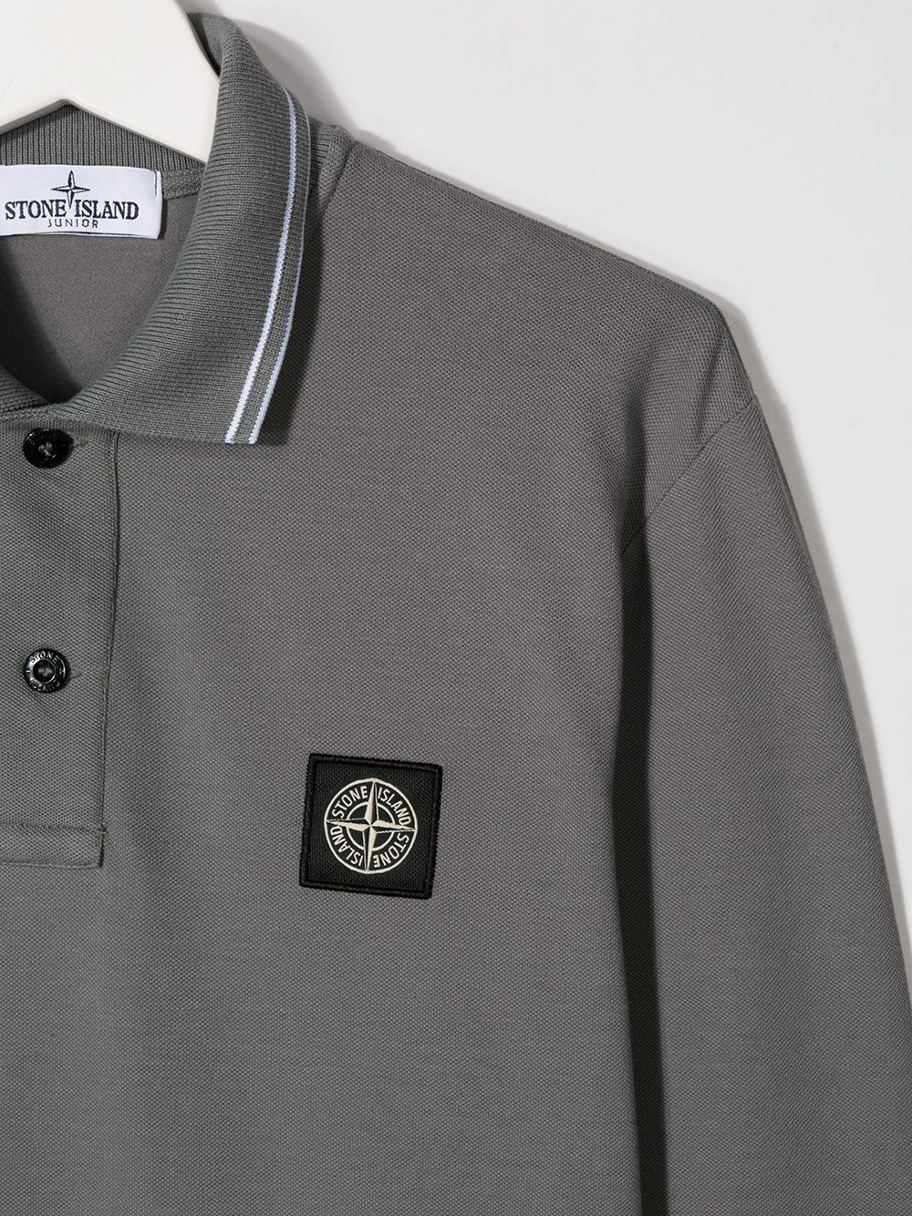 фото Stone island junior рубашка-поло с длинными рукавами