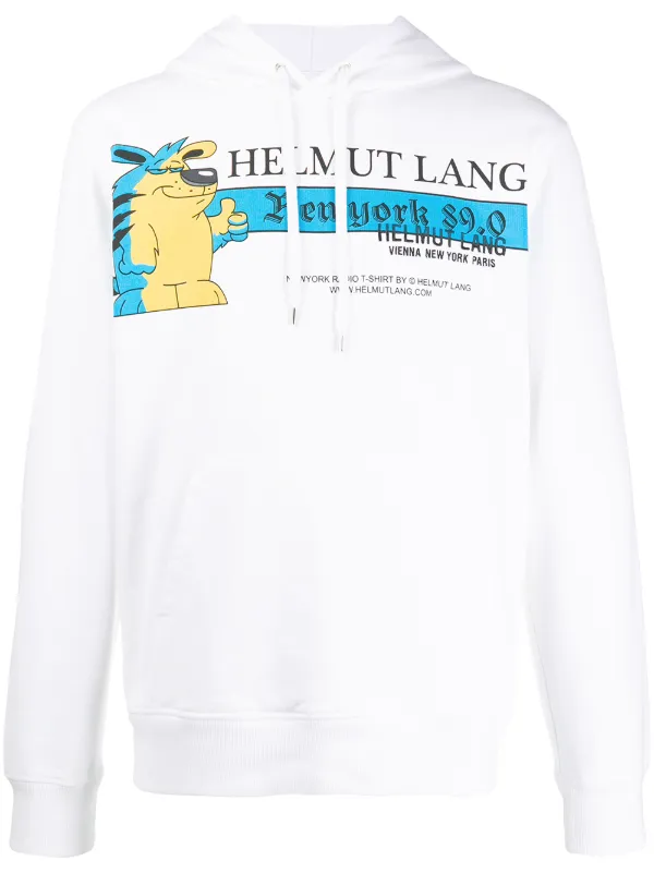 yellow helmut lang hoodie