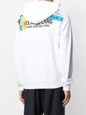 Helmut Lang Graphic Print Hoodie Farfetch